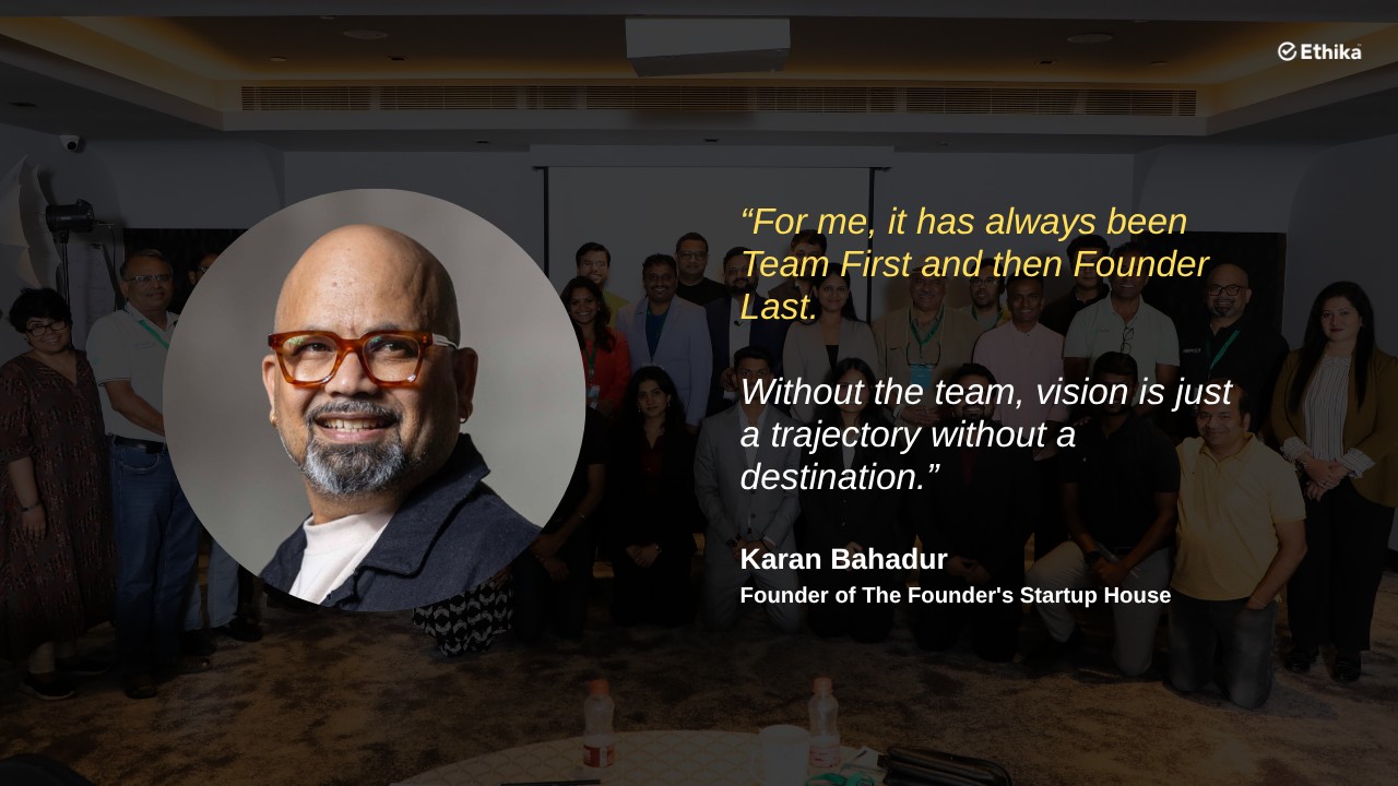 Karan Bahadur, founder of The Founder’s Startup House, on the workshop