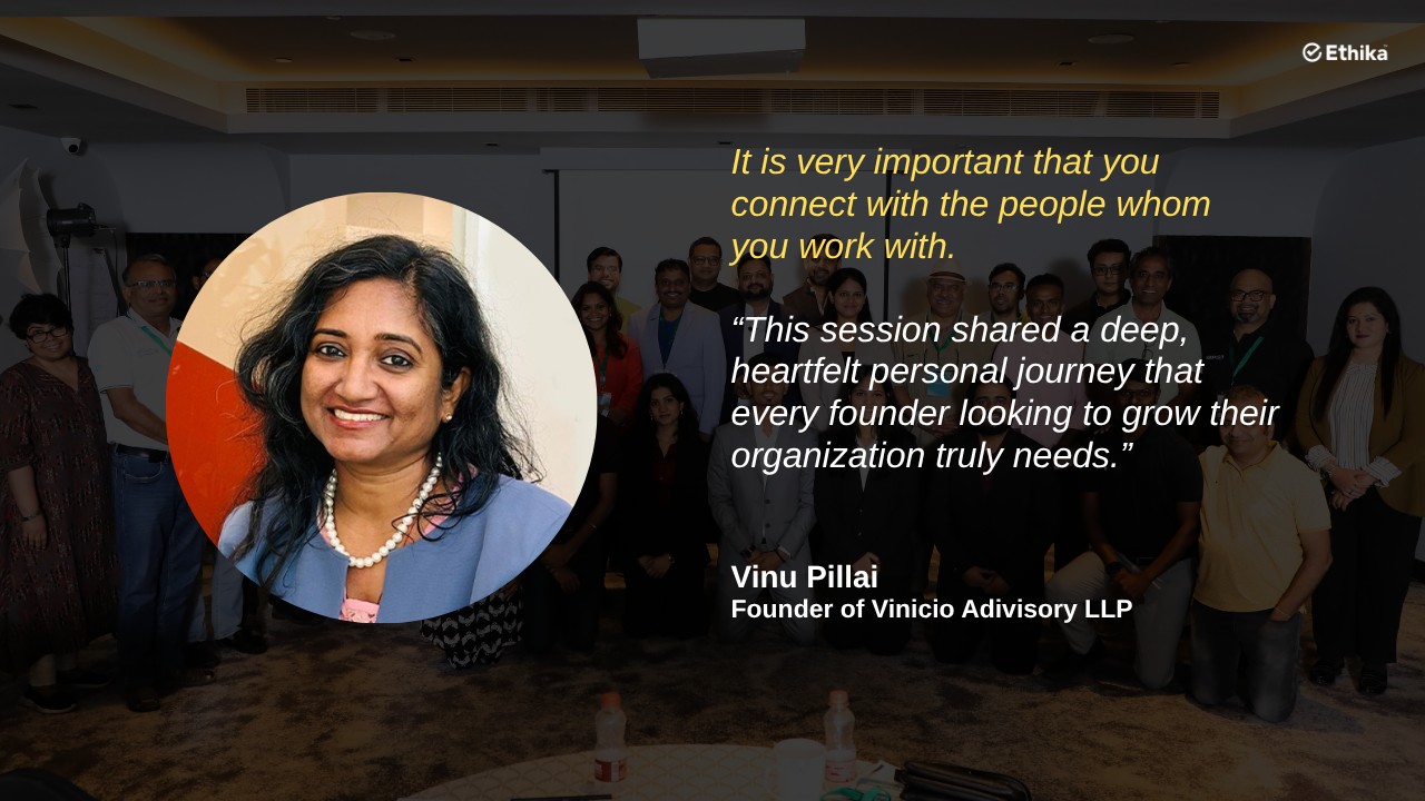 Vinu Pillai, founder of Vinicio Advisory, on the workshop